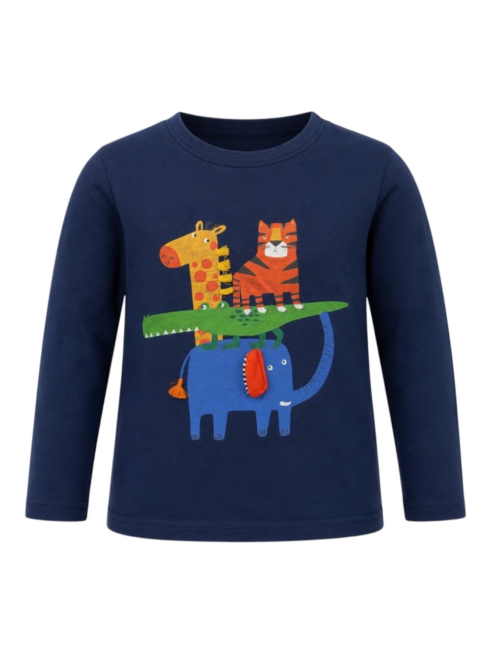 Next UK Kids Long Sleeve Cotton Tshirt Animals Jungle Safari Boys Size 4 5 110
